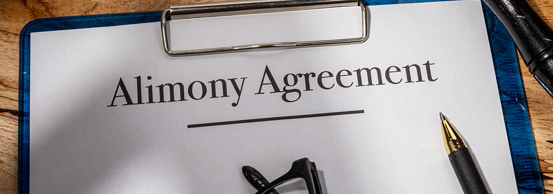 Alimony Agreement Document with Gavel – Legal Spousal Support