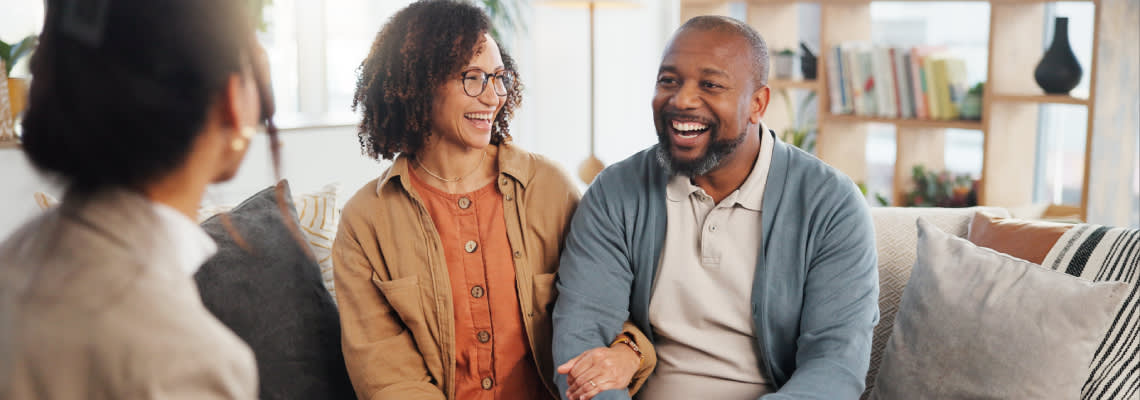Couples consulting with attorney for estate planning