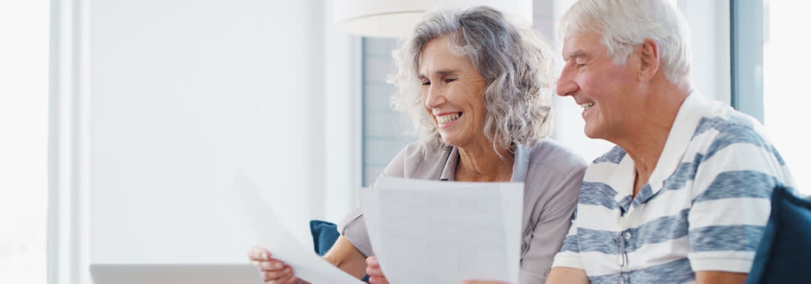 Happy Retired Couples smiling