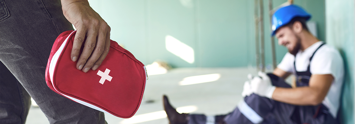 Construction worker accident with a construction worker