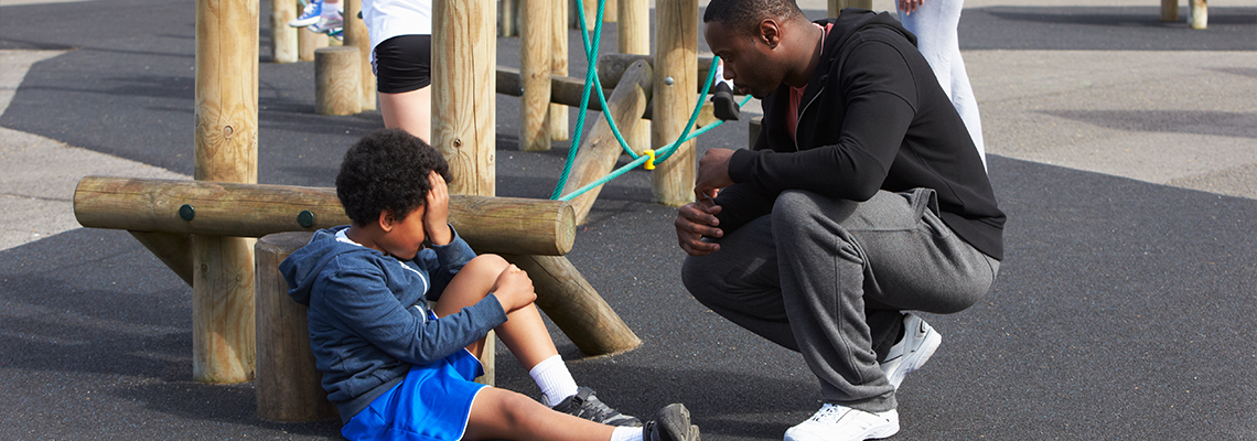 Injured Child During School Physical Education Class