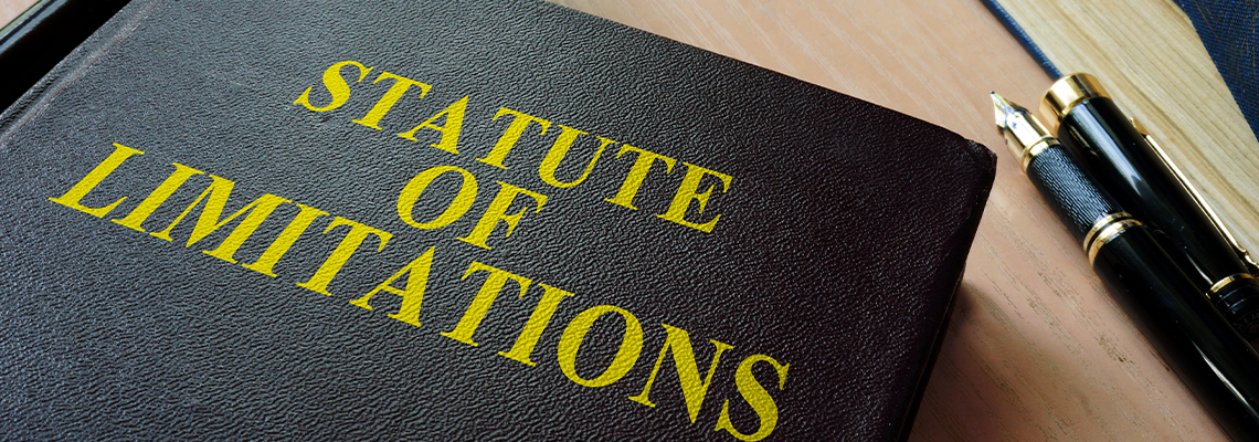 Statute of limitations (SOL) on a court desk