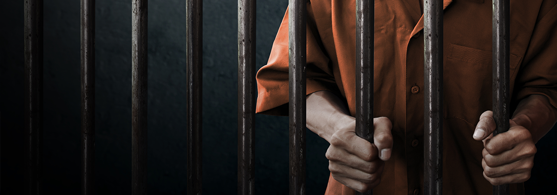 man in jail
