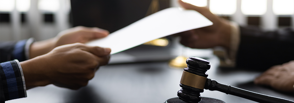 Attorneys in law firms listen to complaints