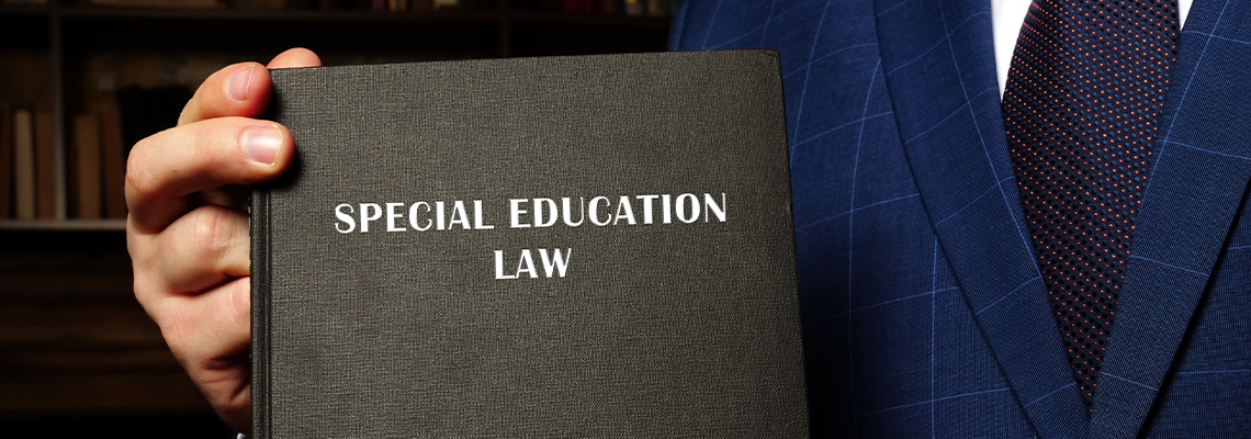 Attorney holds SPECIAL EDUCATION LAW book