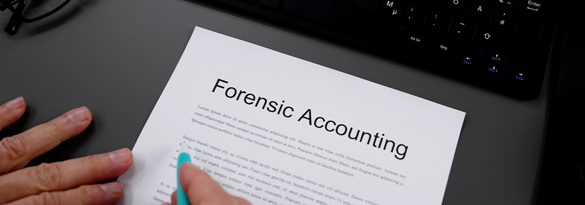 Man Filling Forensic Accountant Financial Audit Form
