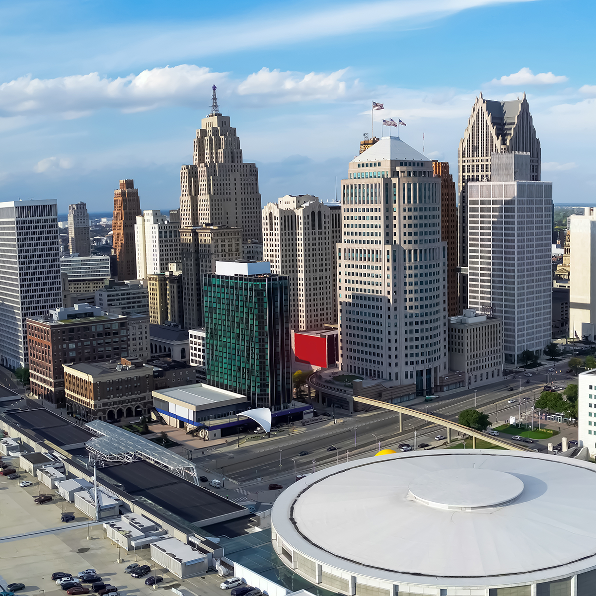 Detroit, Michigan skyline