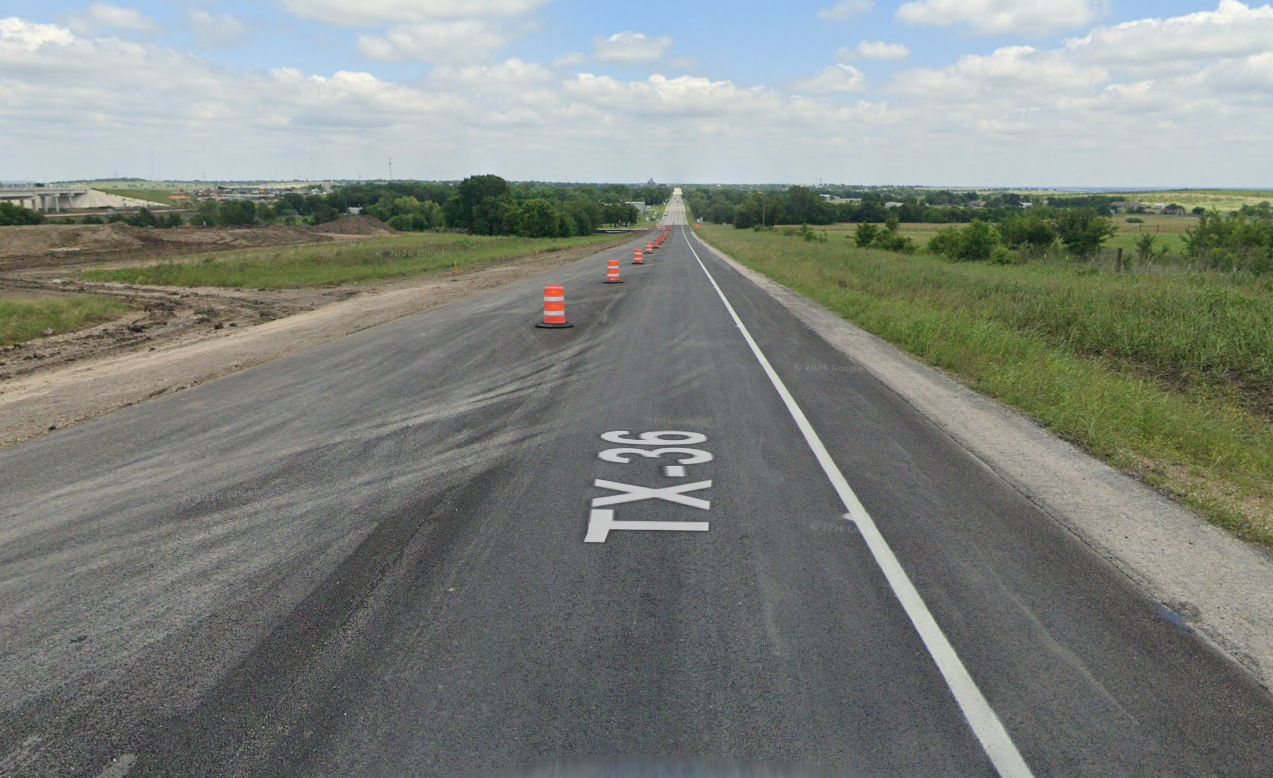 SH 36 near FM 1476
