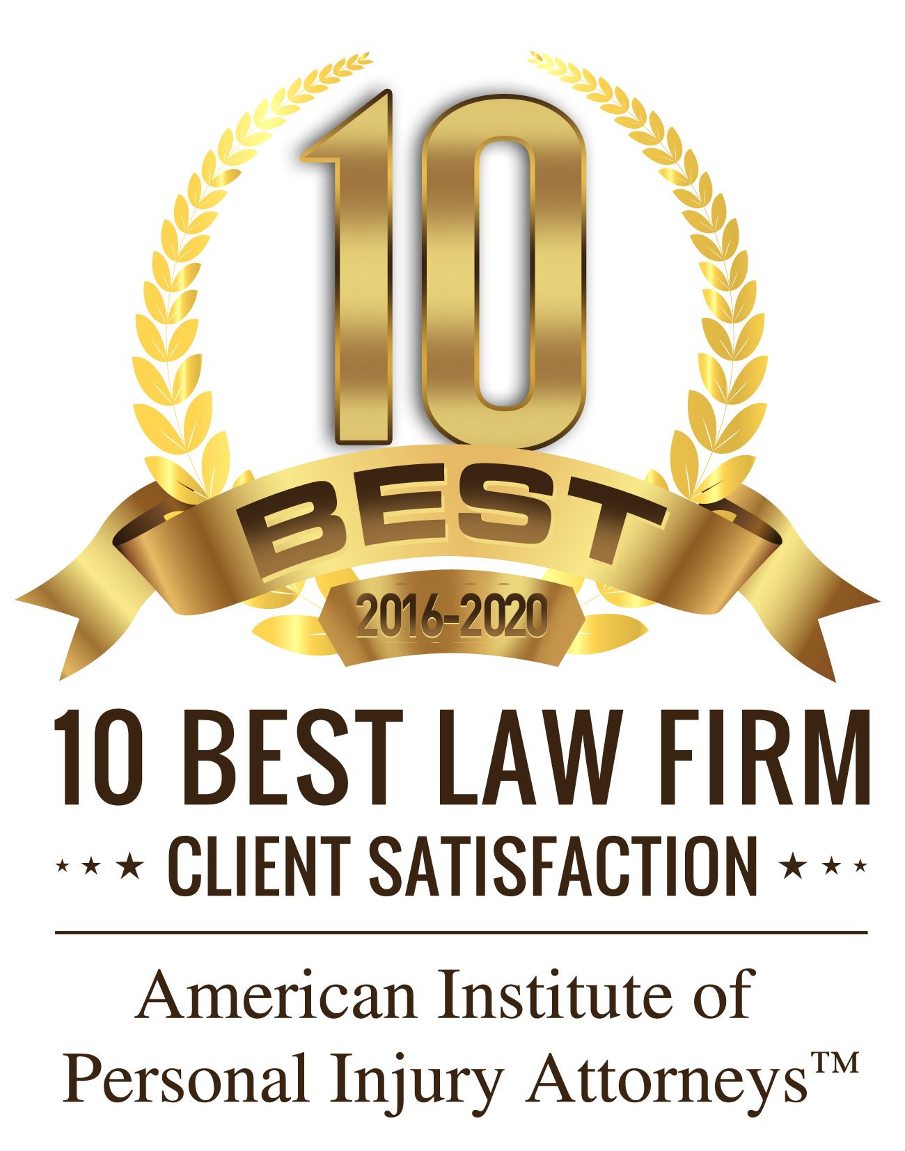 10 Best Law Firm Client Satisfaction Badge