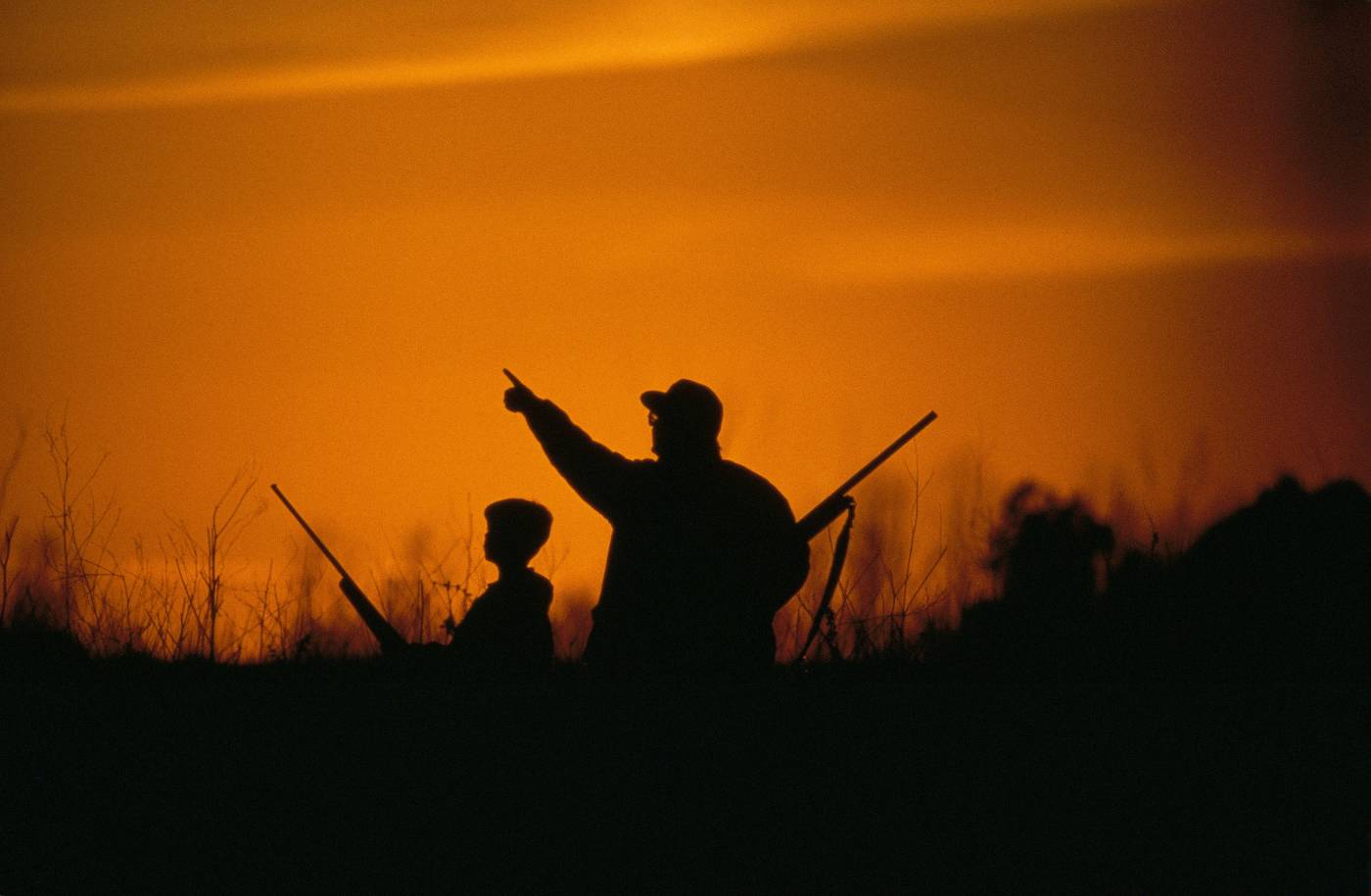 Adult and Kid hunting
