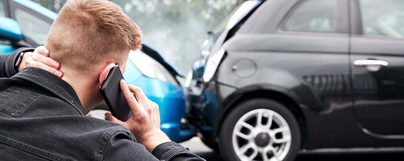 Someone calling attorney after car accident