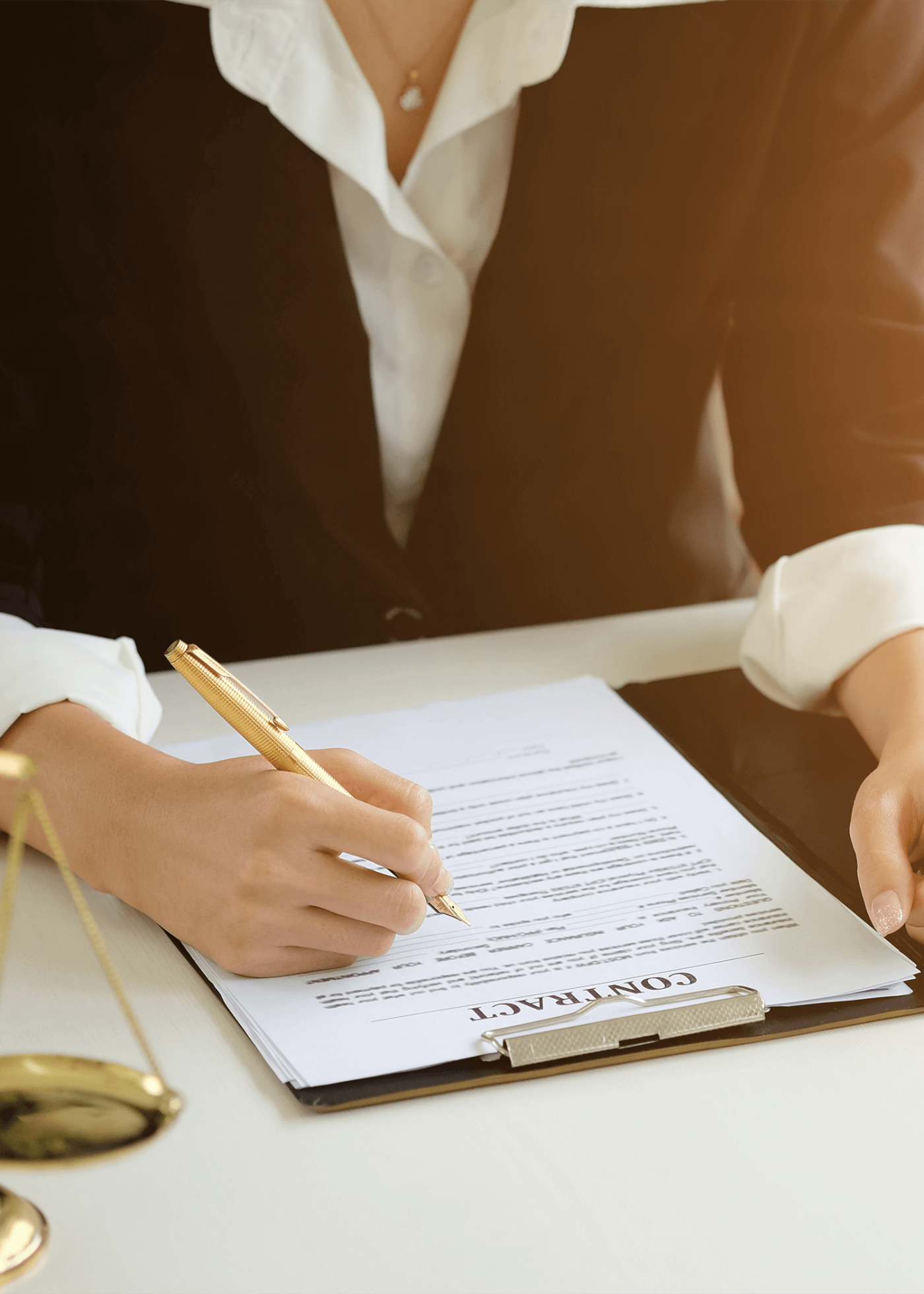 Attorney writing in the paper