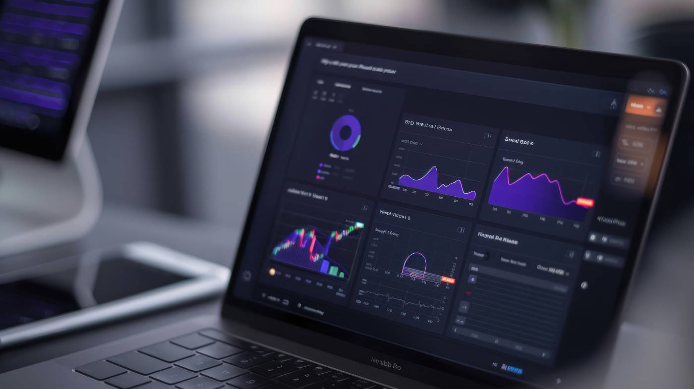 Digital asset portfolio shown in laptop