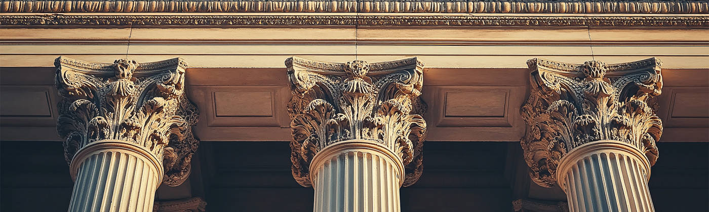 Pillar of courthouse