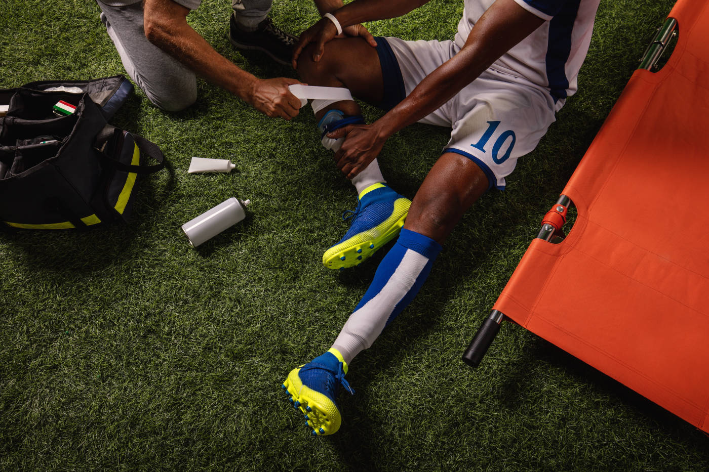 Injured player on field