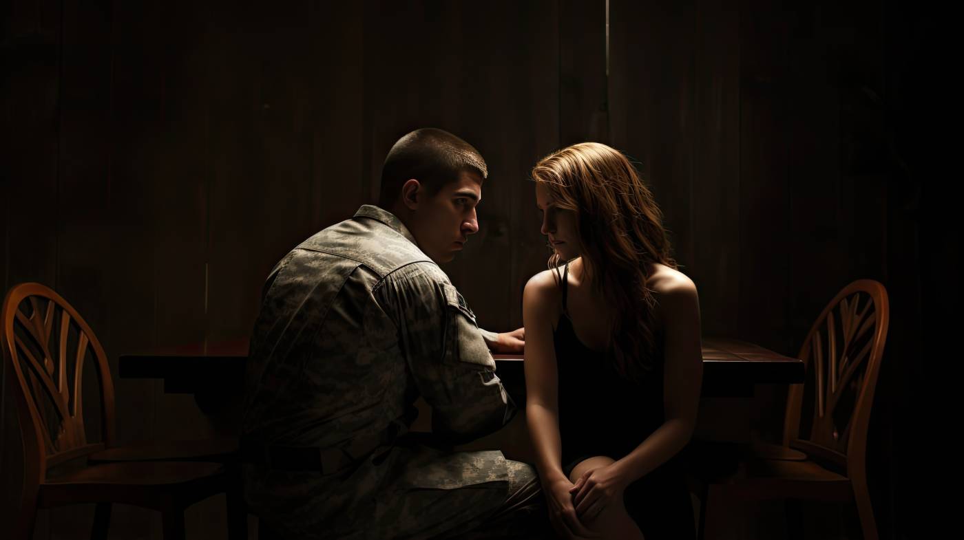 Military couples in disagreement
