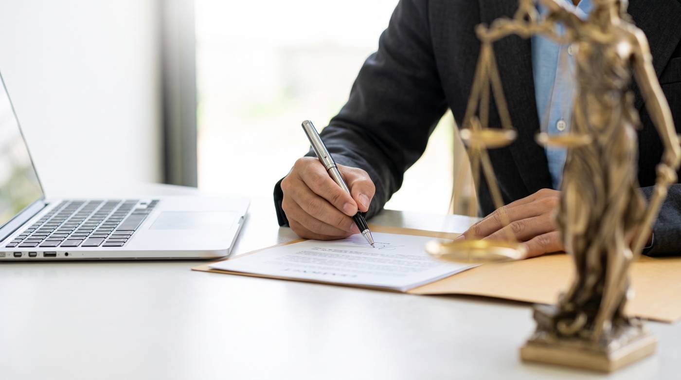 Attorney drafting contract
