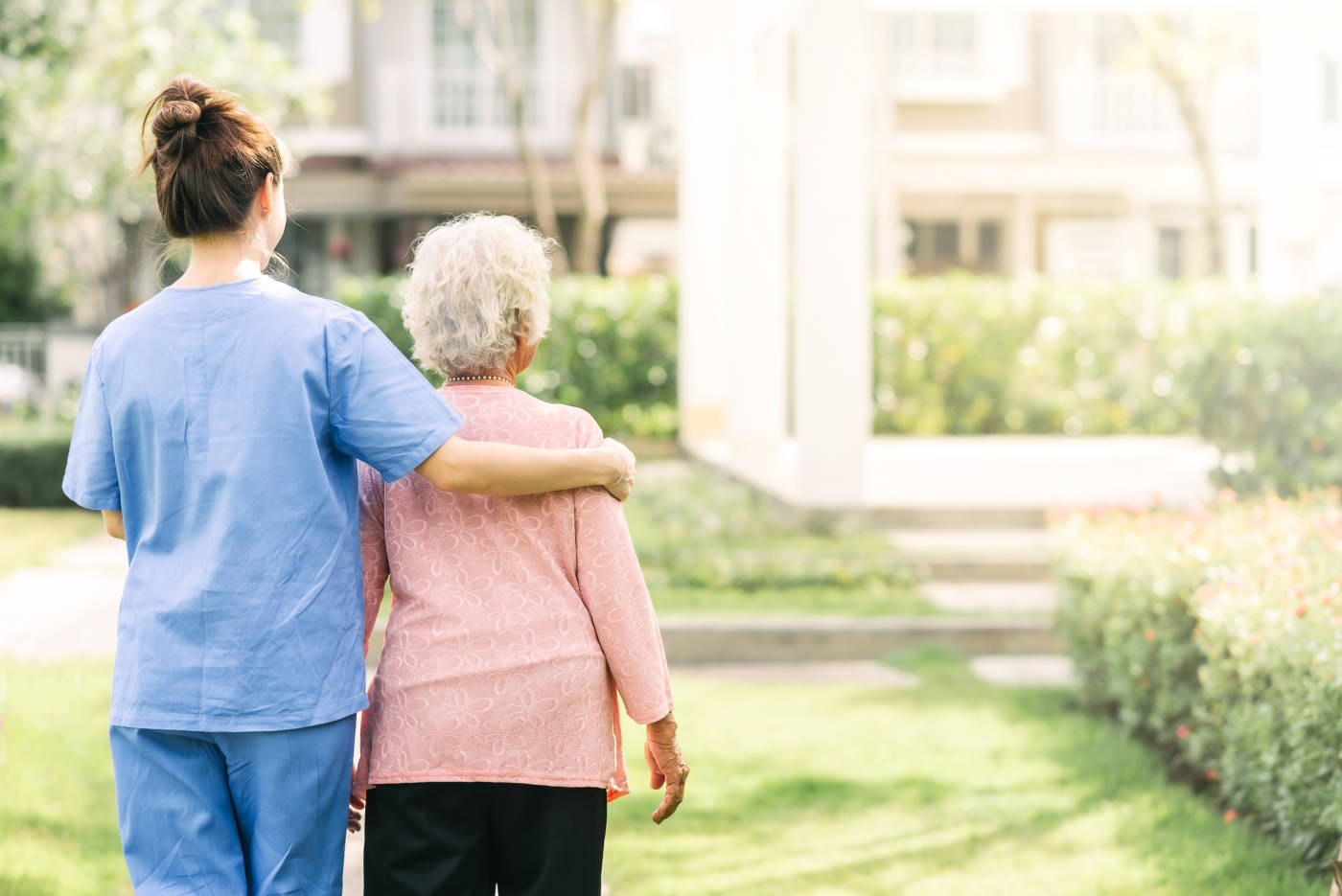 Old women in nursing home