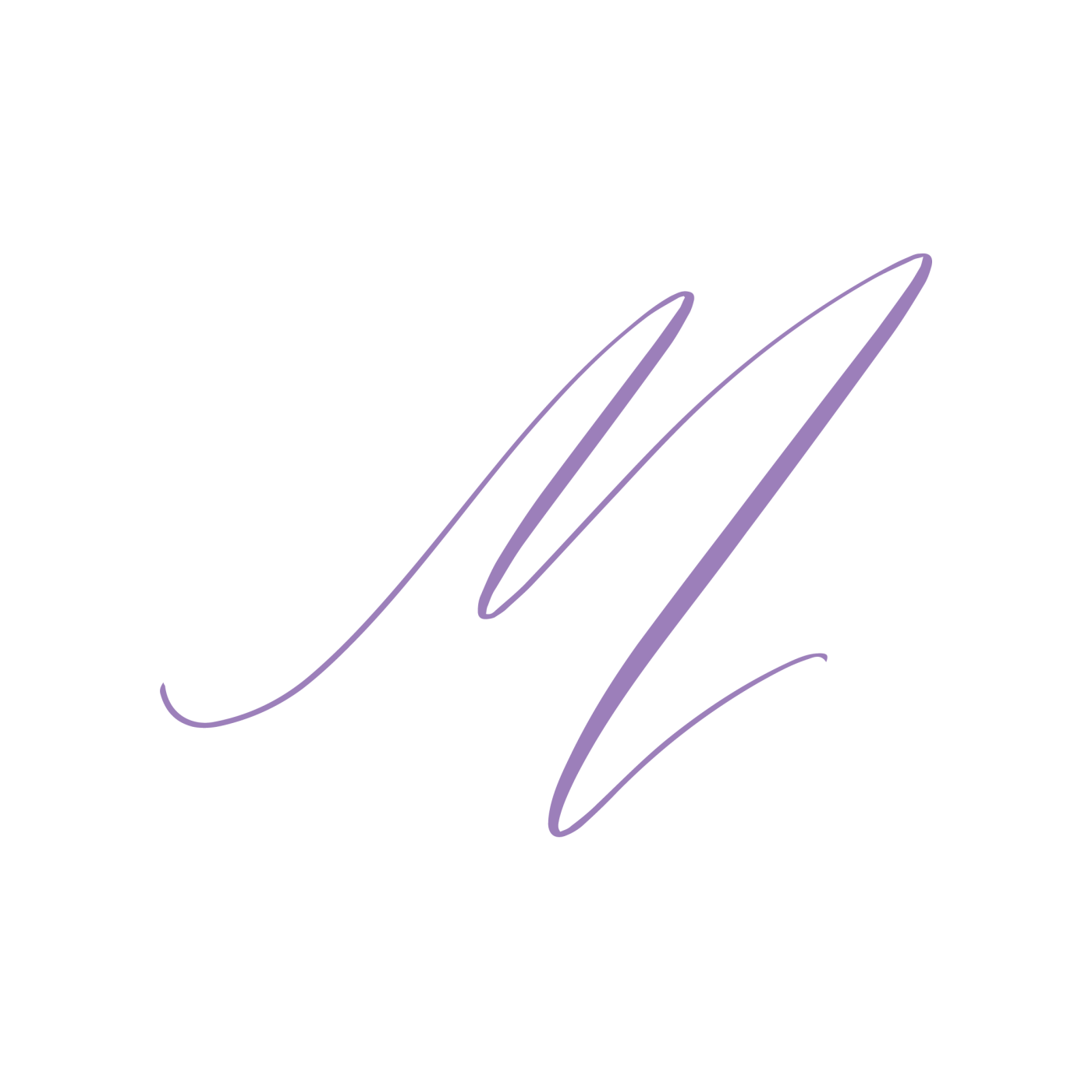 Script font "M"