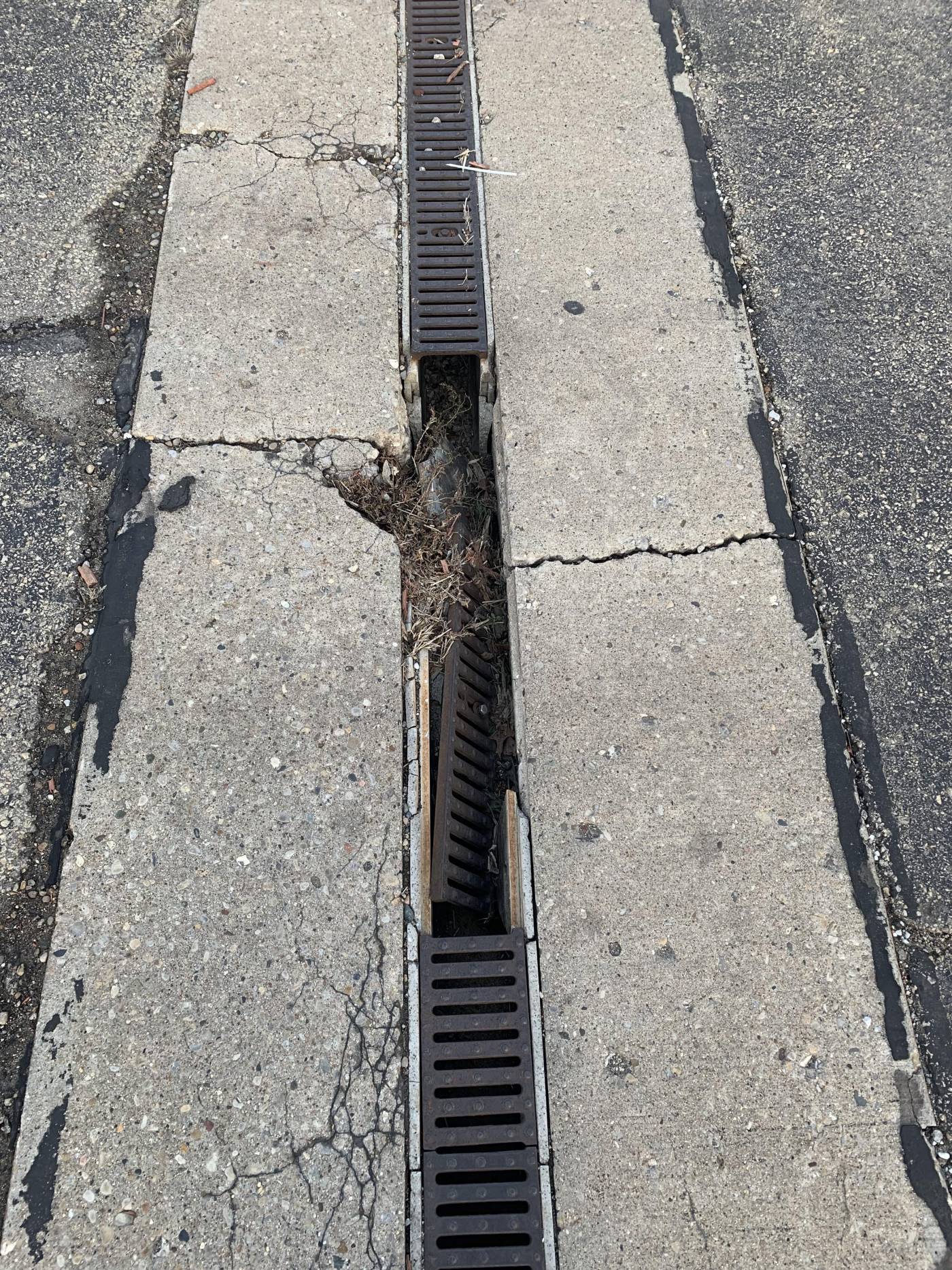 drainage grate broken