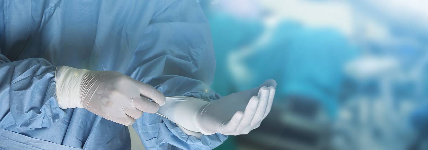 Doctor preparing for surgery