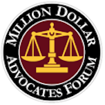 Million Dollar Advocates Forum badge