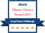 Avvo Clients' Choice Award 2017 badge