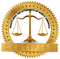 Who's Who Top Attorneys of North America Certified badge