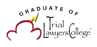 Graduate of Trial Lawyers College badge