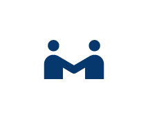 People shaking hands icon