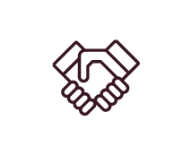 hands shaking icon