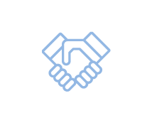 Hands shaking icons