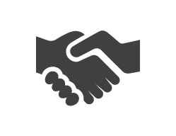 Hands shaking icon