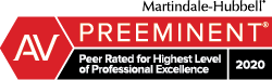 Martindale-Hubbell Preeminent Badge 2020
