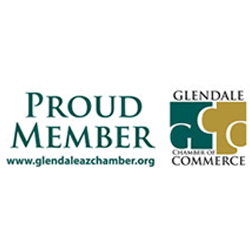 Proud member Glendale chamber of commerce badge