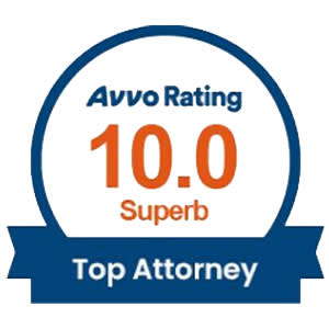 avvo rating 10 for top attorney badge