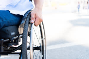 Person in a wheelchair