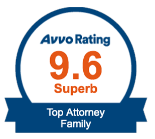 Avvo 9.6 rating badge
