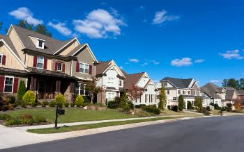 Street with Row of Houses