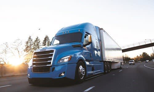 Commercial Vehicle on the Highway.