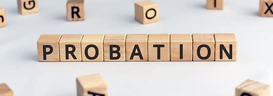 Wooden blocks spelling out the word Probation