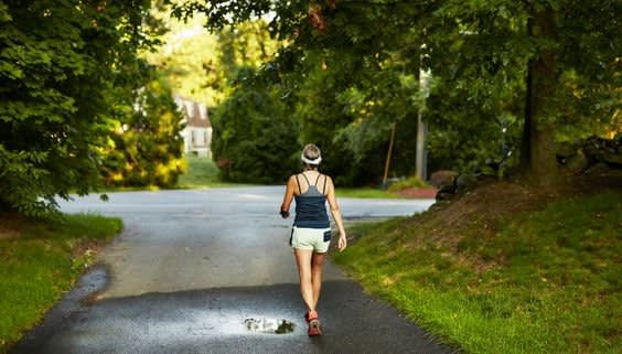 Woman Taking a Walk