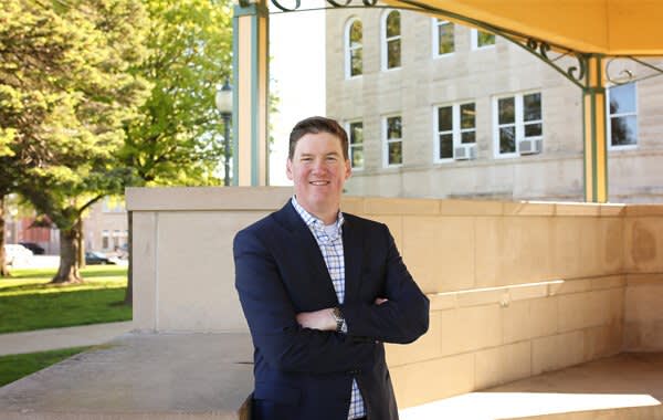 Attorney at Law Michael Craver Outside Smiling