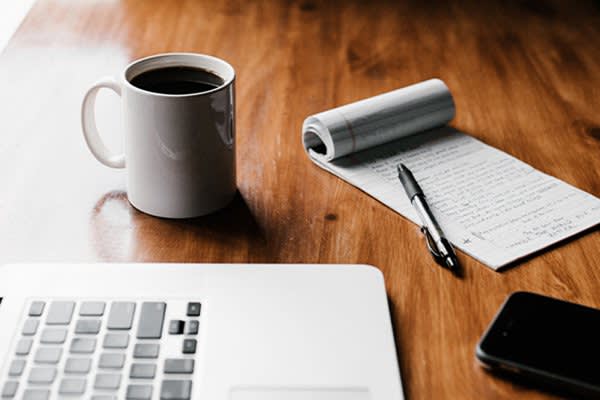 Office supplies on a desk