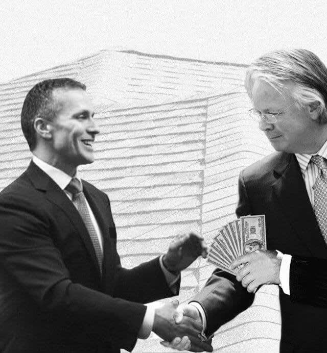 Two men shaking hands