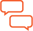 Orange Conversational Boxes