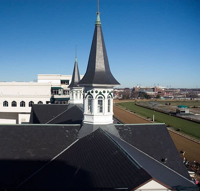 Twin spires in Louisville, Kentucky