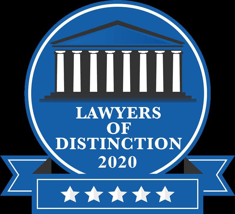 Lawyers of Distinction 2020 badge