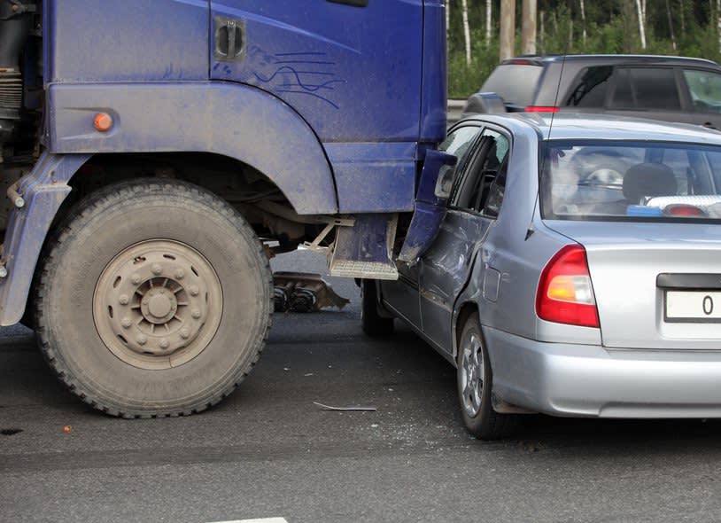 Semi truck accident