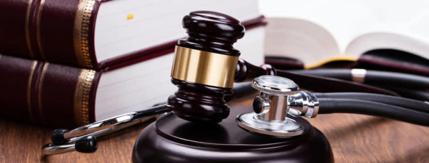 gavel and stethoscope